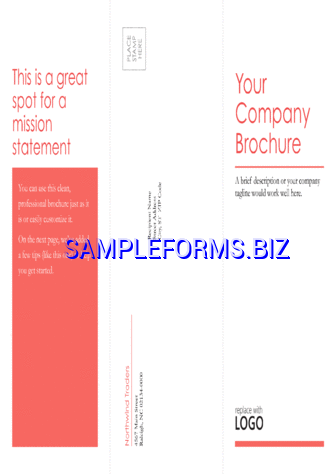 Tri-Fold Business Brochure Template 3 pdf potx free